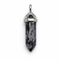 Snowflake Obsidian Point Pendant