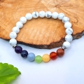 Howlite & Chakra Bracelet8mm