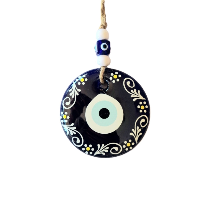 Turkish Eye - Evil Eye - Resin - leaves