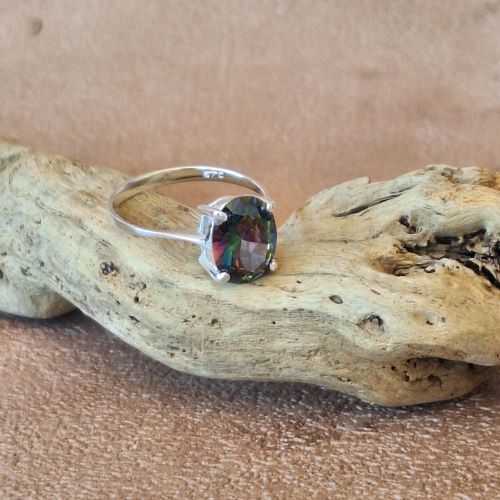 Mystic Topaz Ring - Size - Oval Stone
