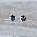 Mystic Topaz Stud Earrings 8mm