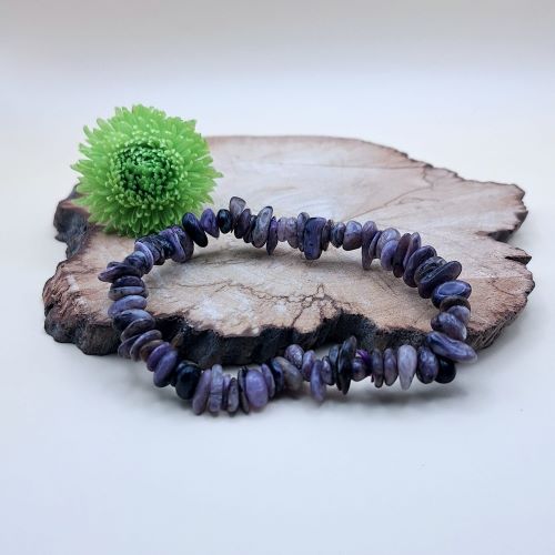 Charoite Chip Bracelet